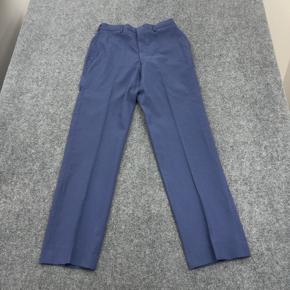 Vintage Tennessee Apparel Corp Trousers Mens 32R Blue Wool Blend Military Style